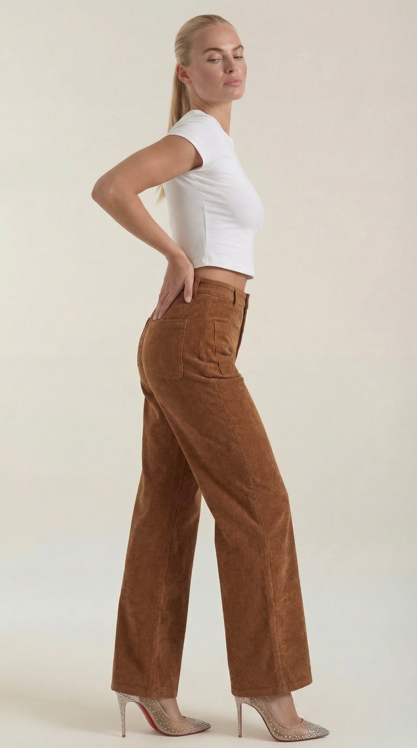 Allison Wide Cord Trousers