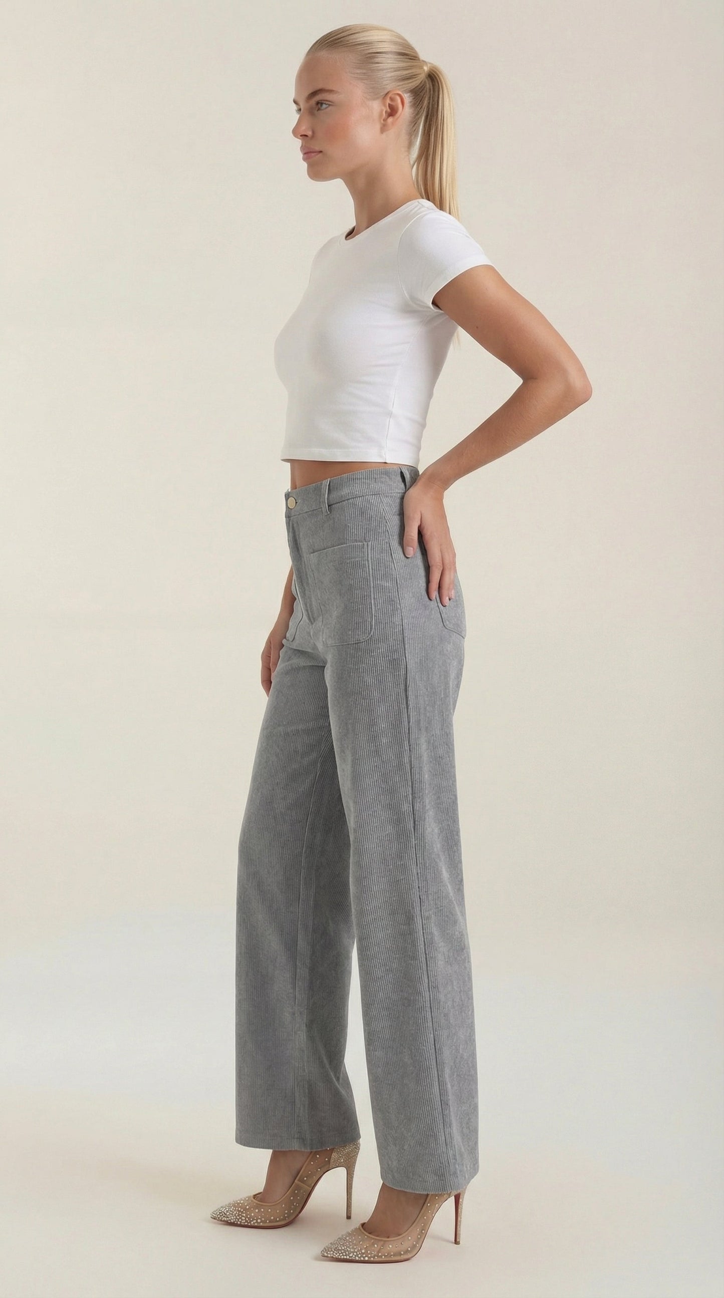 Allison Wide Cord Trousers
