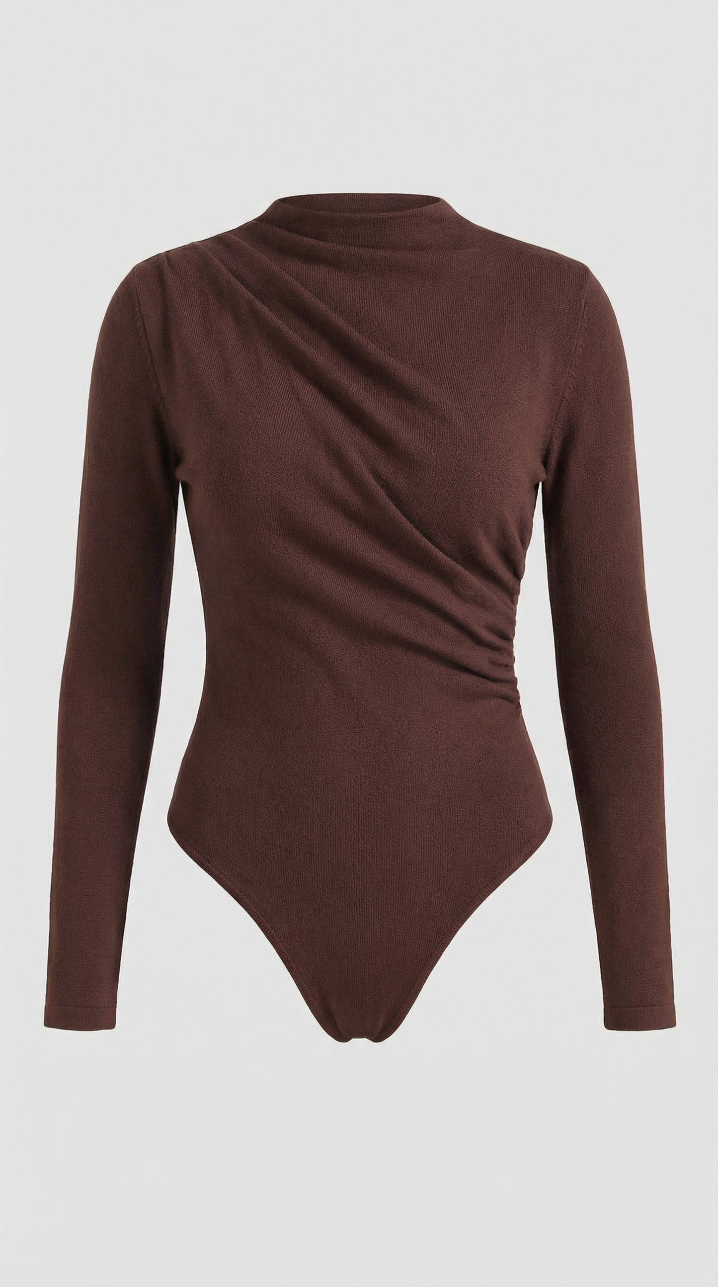 Audrey Ruched Long-Sleeve Bodysuit