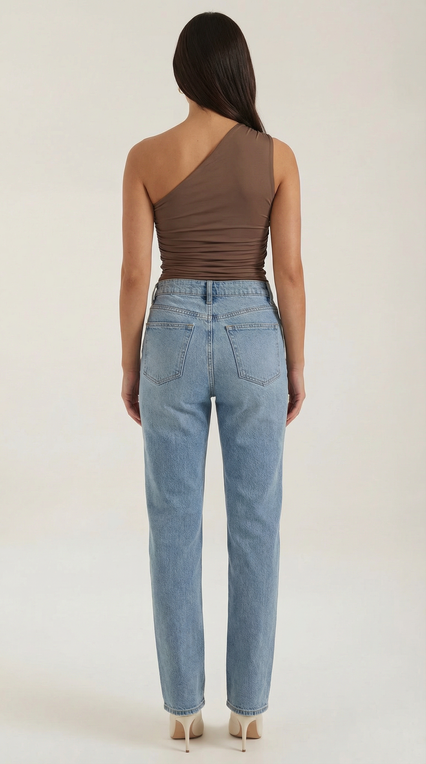 Briony Sleeveless One-Shoulder Top