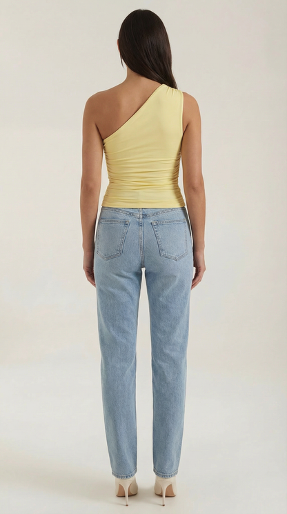 Briony Sleeveless One-Shoulder Top