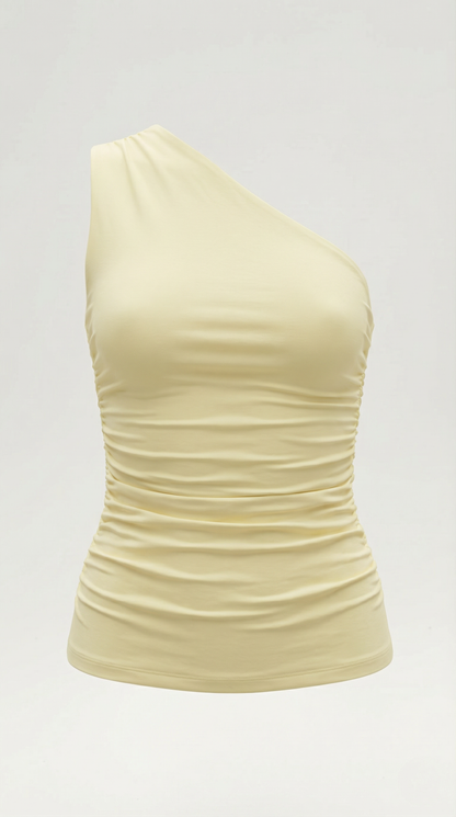 Briony Sleeveless One-Shoulder Top