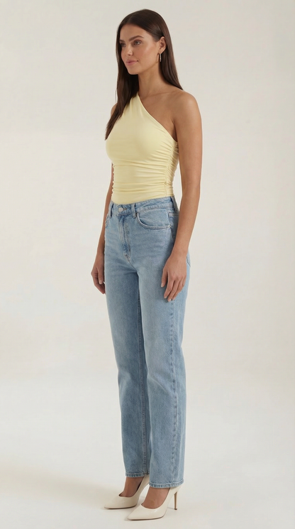 Briony Sleeveless One-Shoulder Top