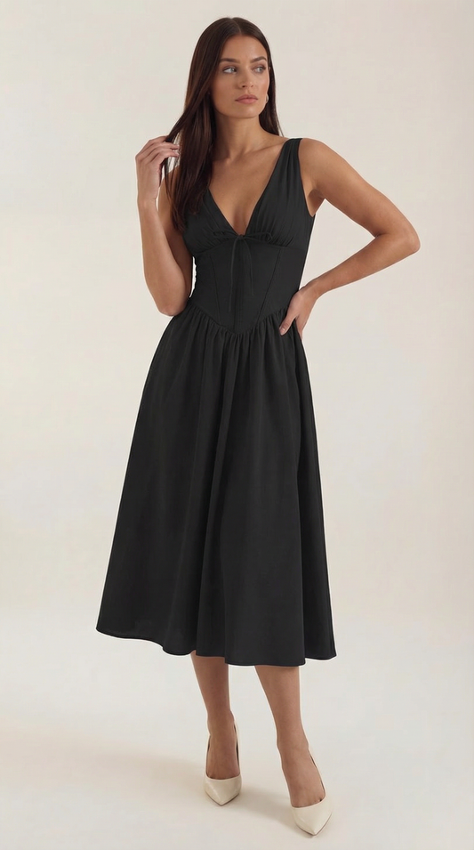 Cassiopeia Midi Wrap Dress