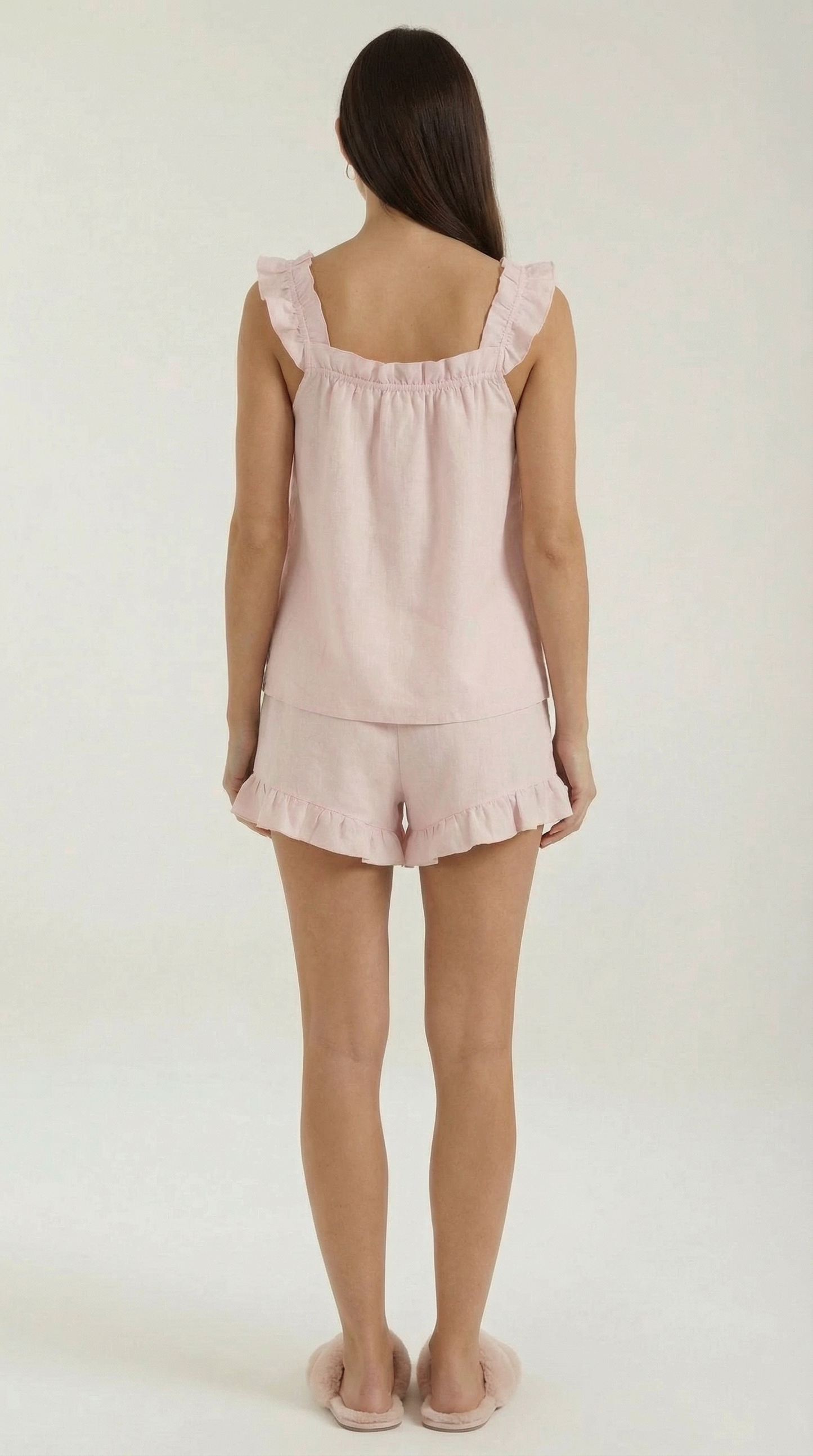 Helen Ruffled Cotton Set