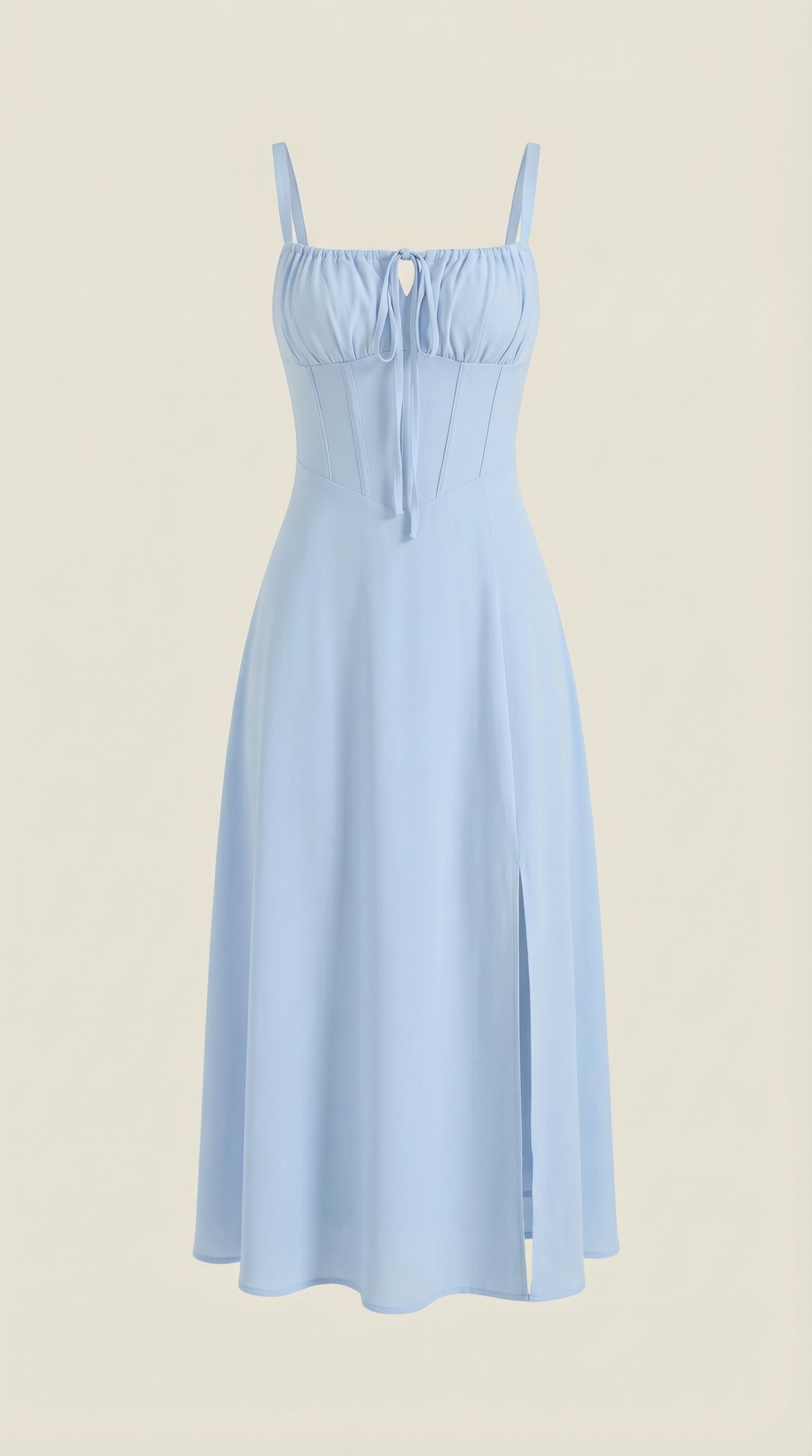 Jade Lace-Up Midi Dress