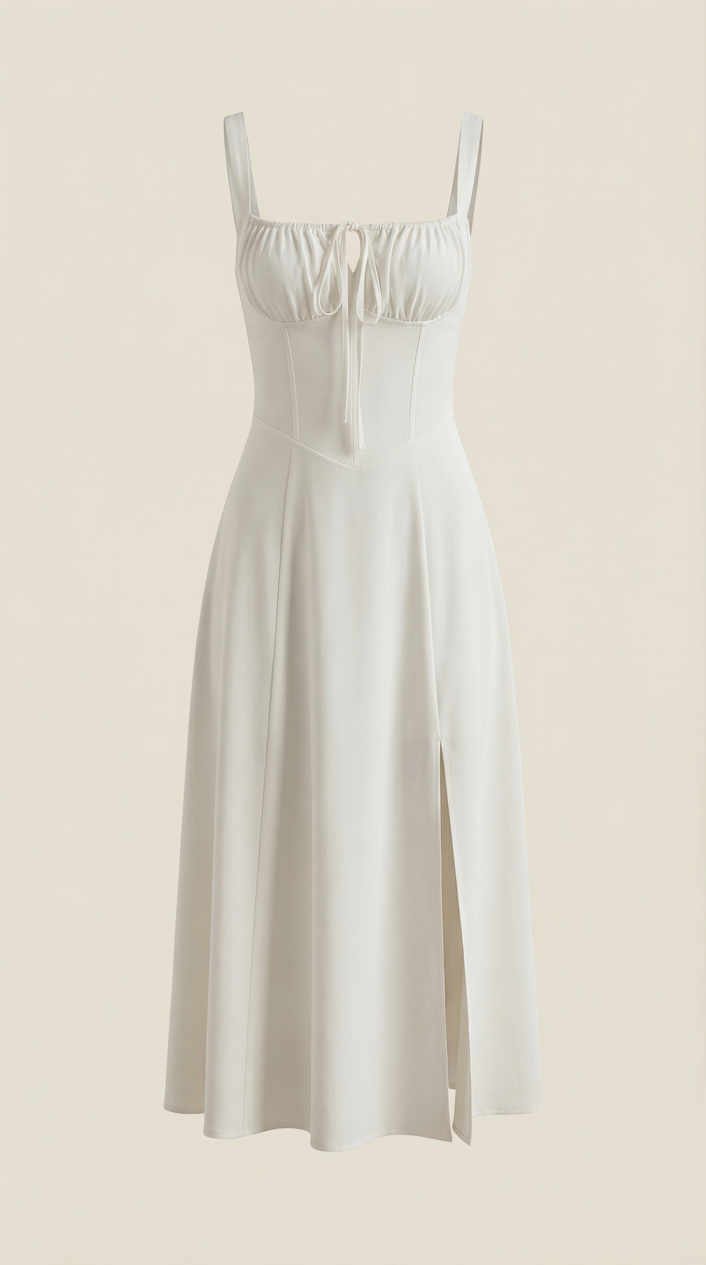 Jade Lace-Up Midi Dress