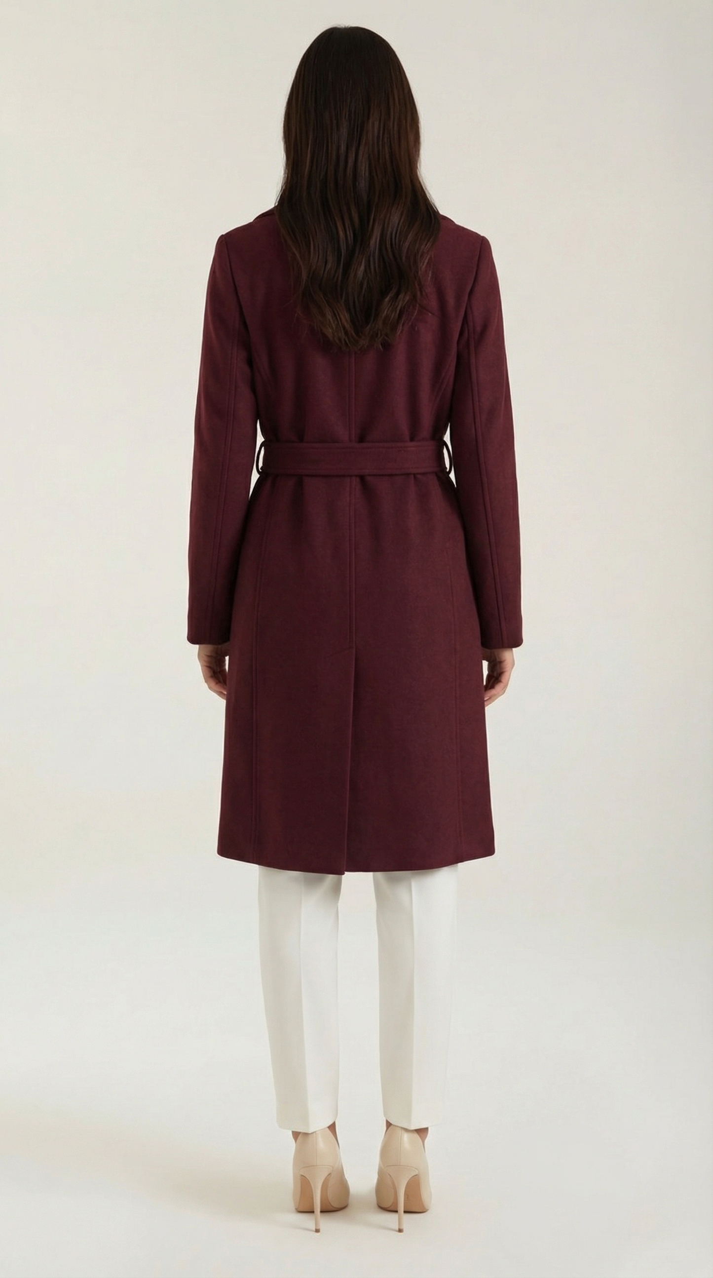 Joyce Belted Wool Trench Coat
