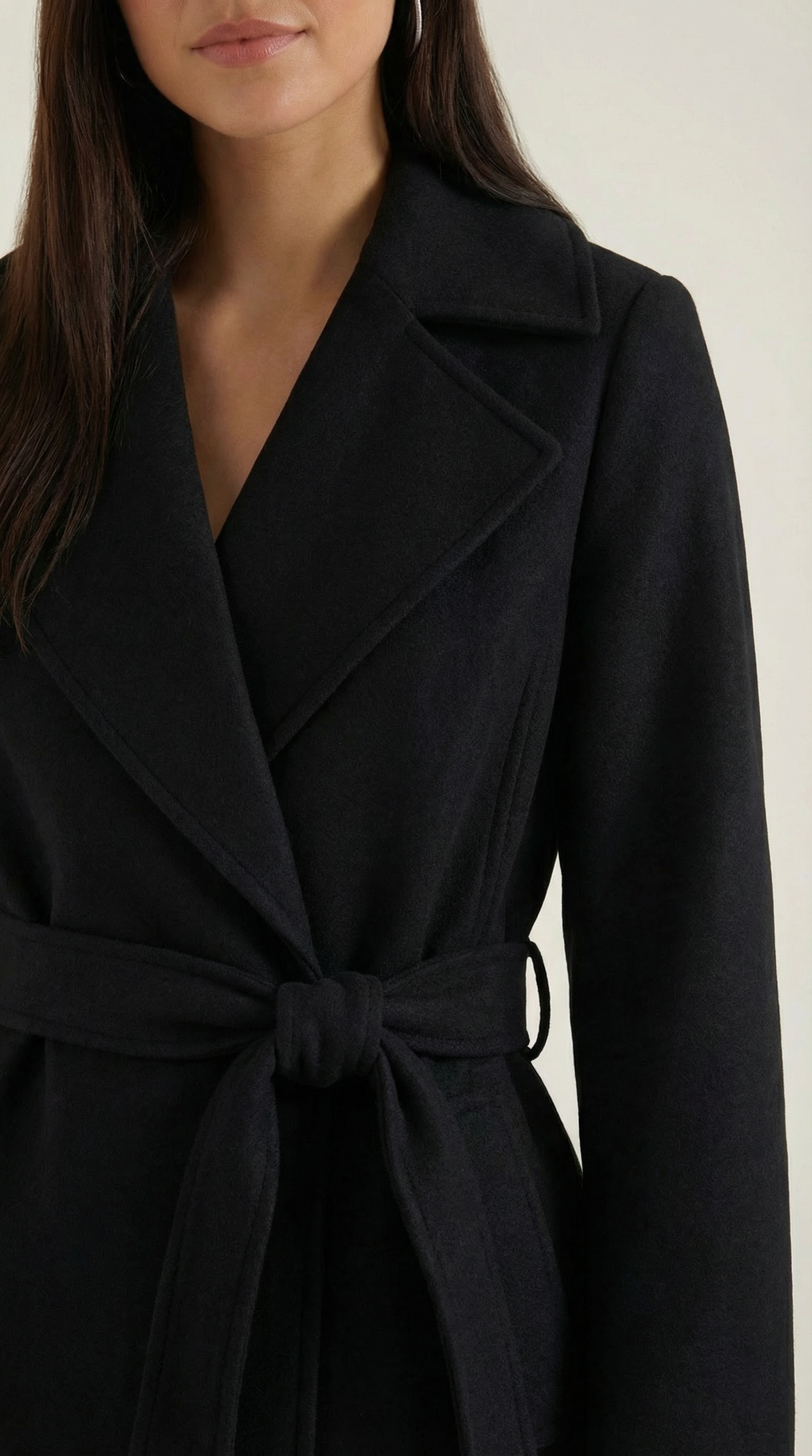 Joyce Belted Wool Trench Coat