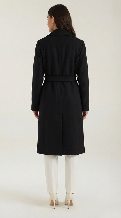 Joyce Belted Wool Trench Coat
