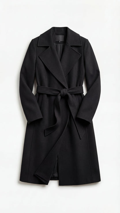Joyce Belted Wool Trench Coat
