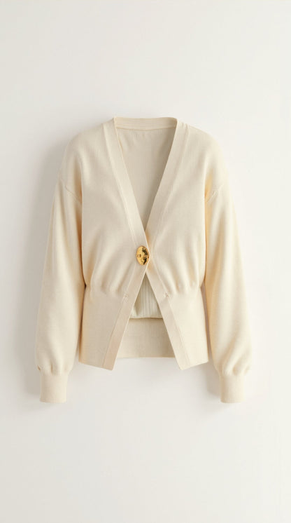 Kathleen V-Neck Knit Sweater
