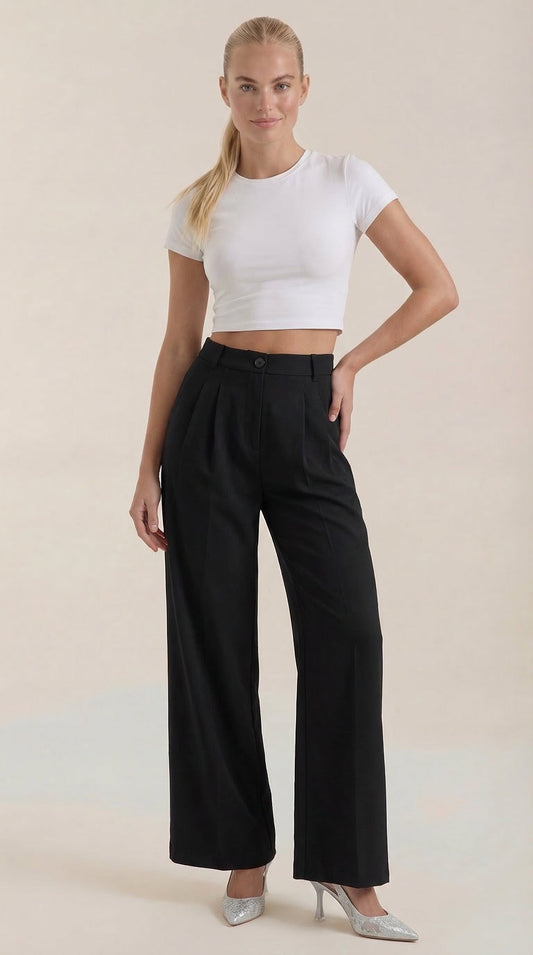Rebecca Wide-Leg Office Pants