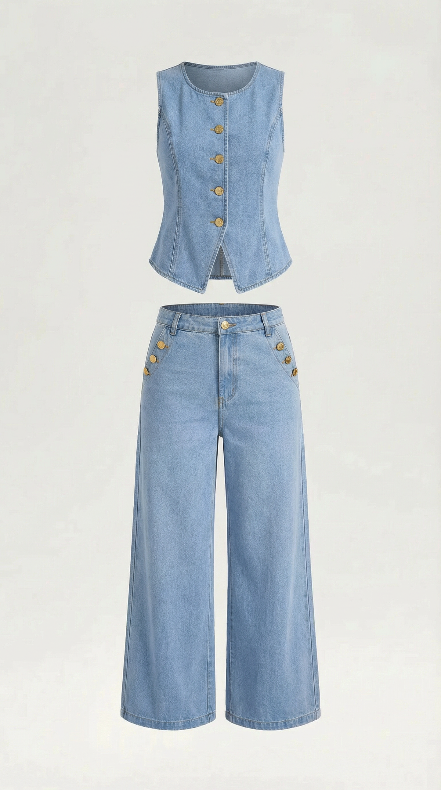 Rhonda Cotton Denim Set