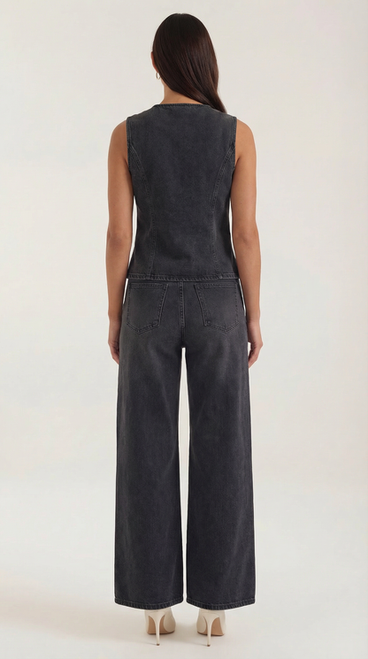Rhonda Cotton Denim Set