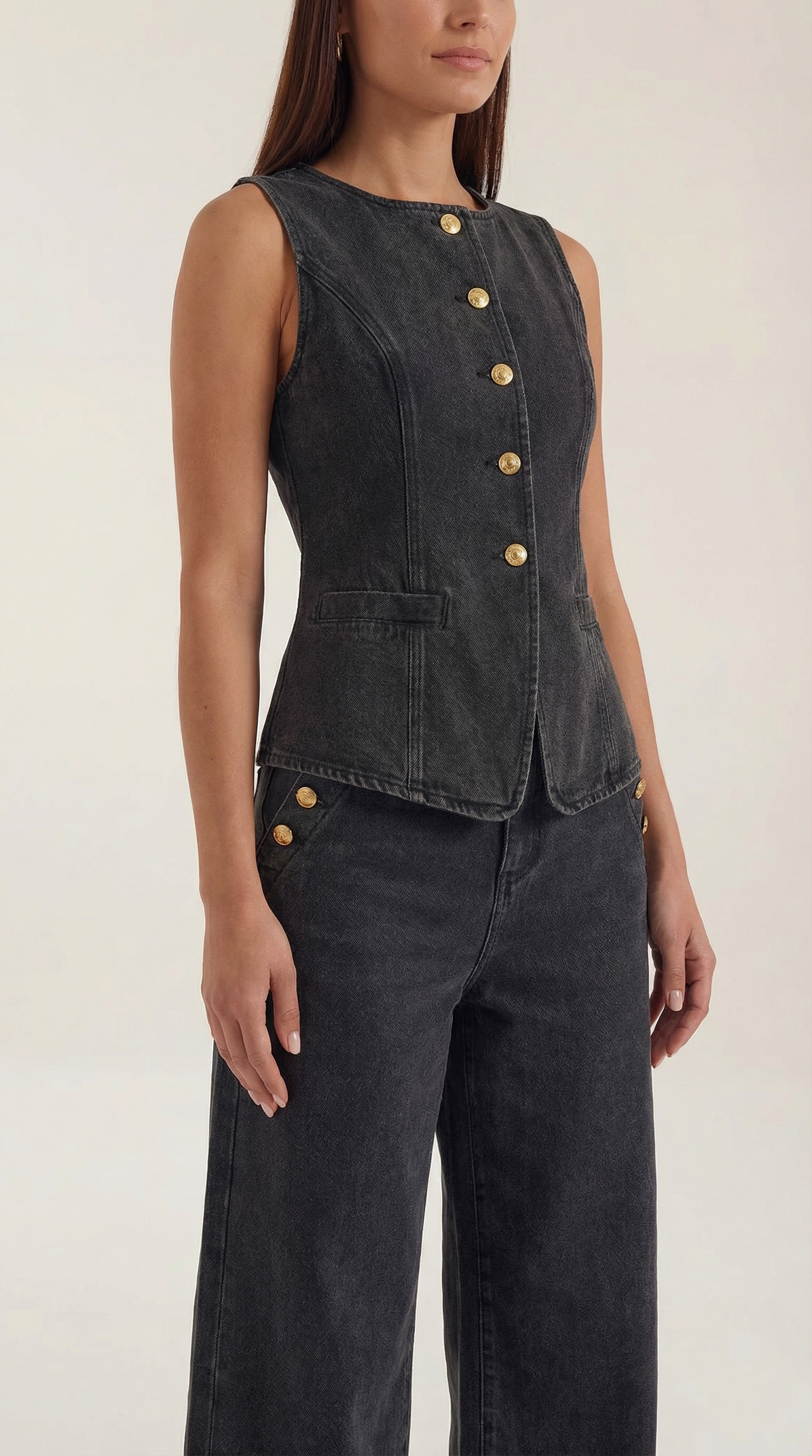 Rhonda Cotton Denim Set