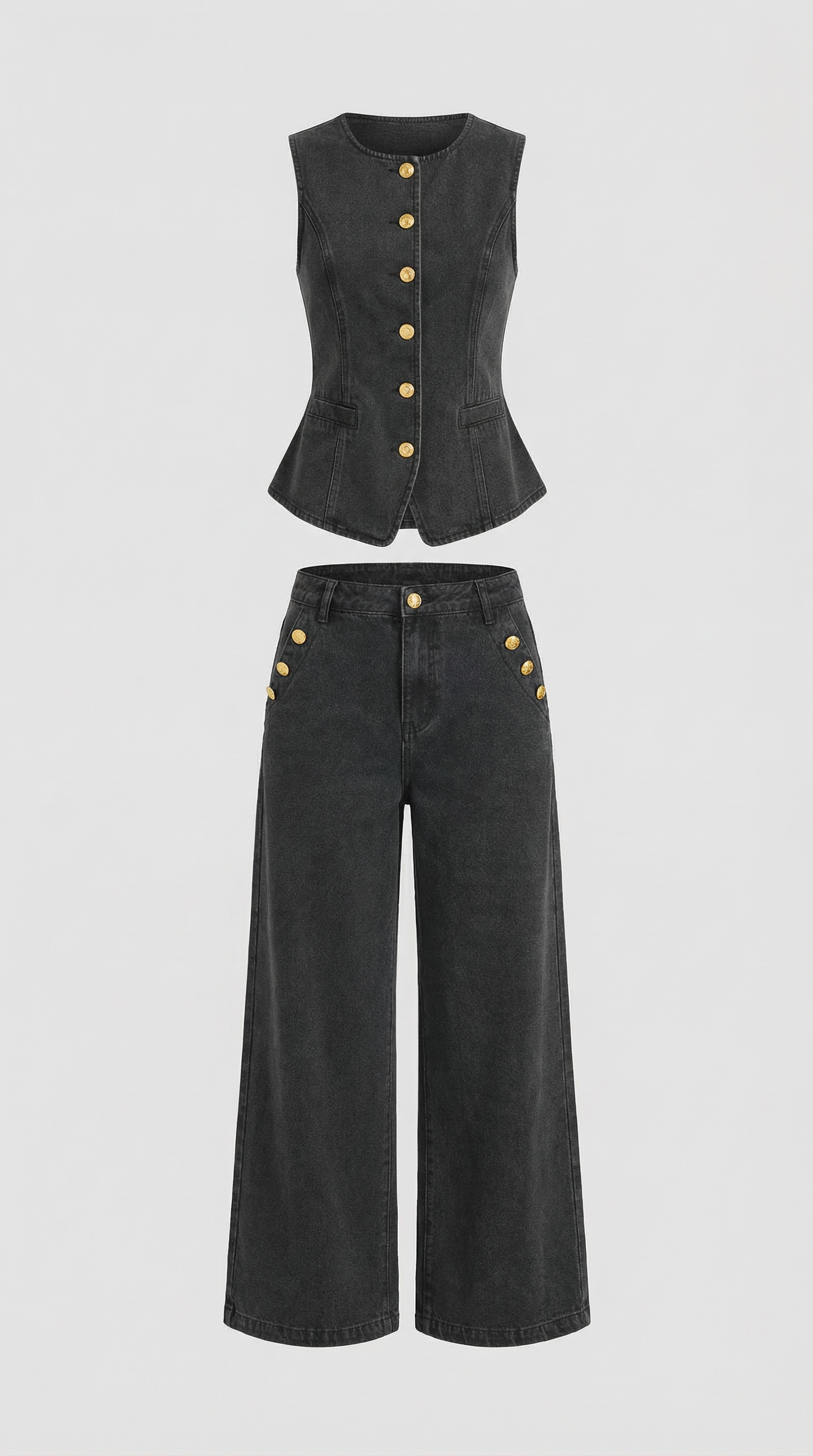Rhonda Cotton Denim Set