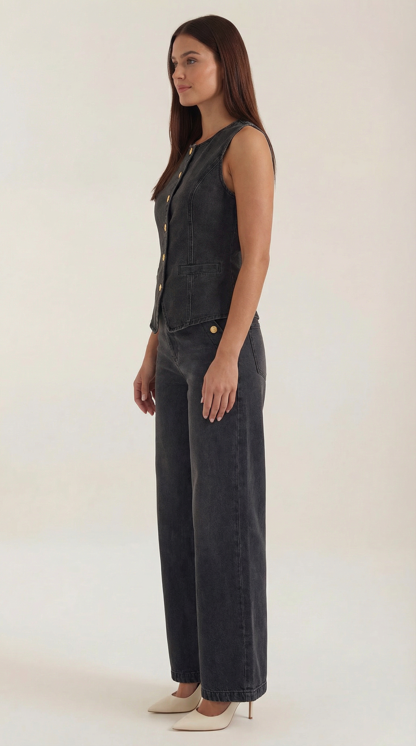 Rhonda Cotton Denim Set