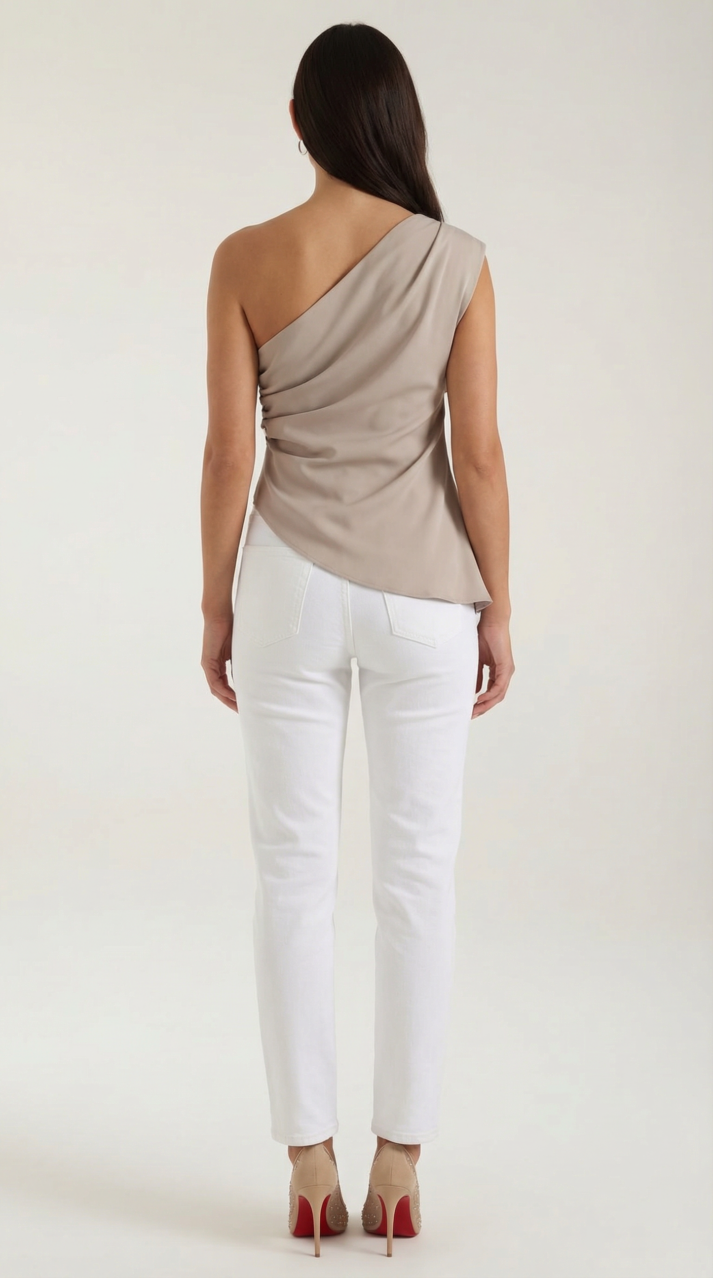 Selene Sleeveless One-Shoulder Top