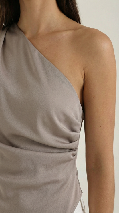 Selene Sleeveless One-Shoulder Top