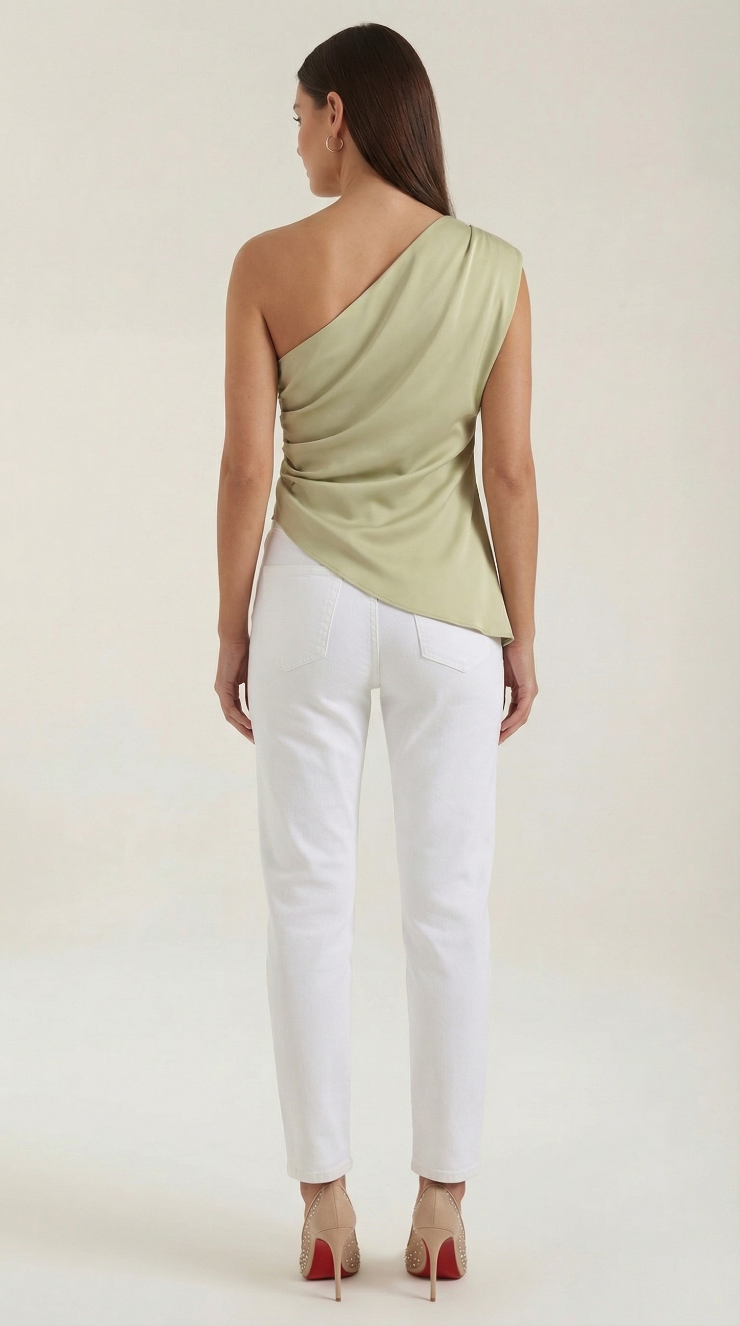 Selene Sleeveless One-Shoulder Top