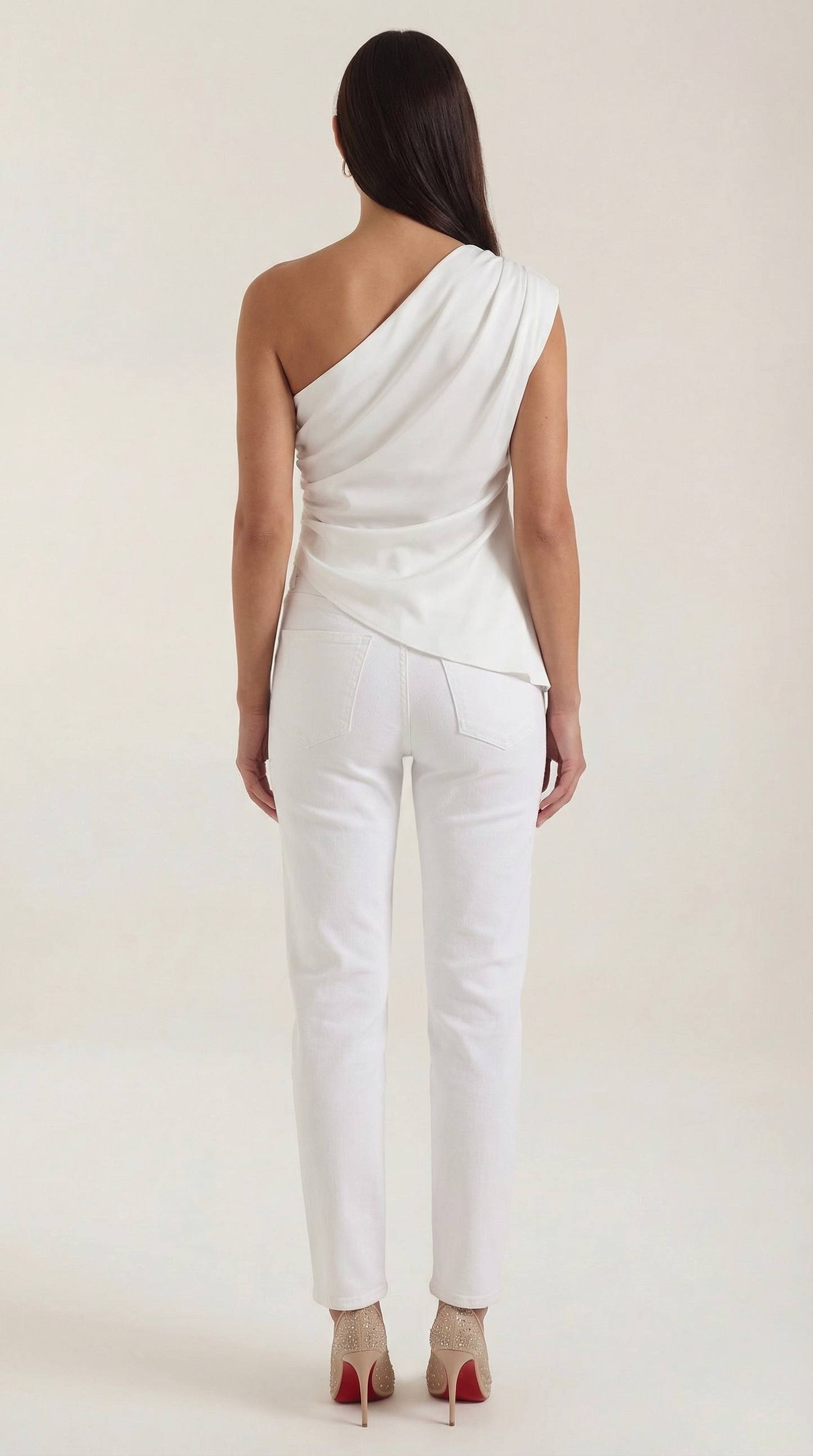 Selene Sleeveless One-Shoulder Top