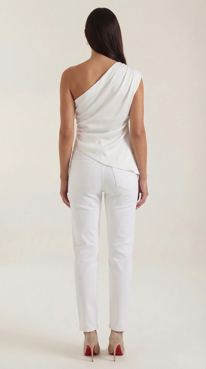 Selene Sleeveless One-Shoulder Top