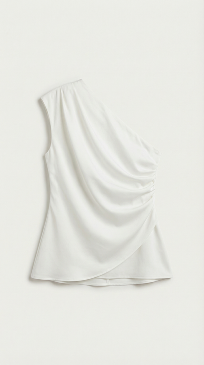 Selene Sleeveless One-Shoulder Top