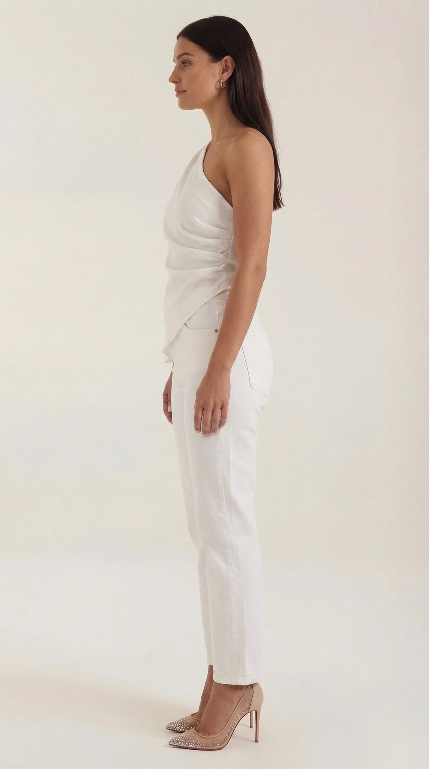 Selene Sleeveless One-Shoulder Top